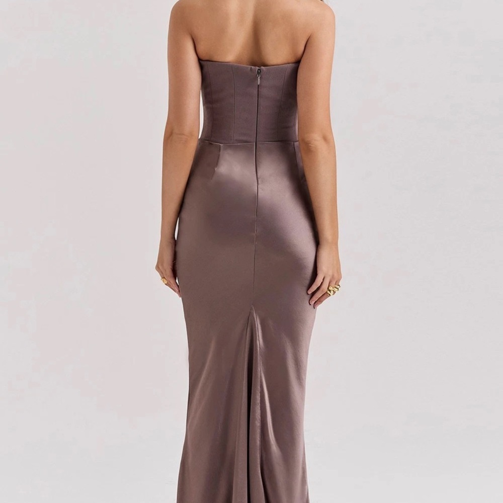 HOUSE OF CB PERSEPHONE SMOKE CORSET MAXI DRESS SIZE M Plus CUP - Picture 2 of 2